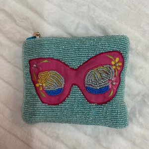 Monedero clásico con cuentas, bolso de maquillaje con cuentas de perlas y diamantes, regalo de boda o fiesta para ella - Product Image 1