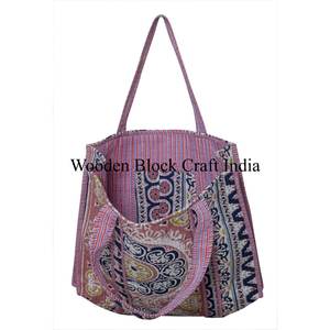 Bolso Tote Acolchado Multicolor Estilo Bohemio para Mujer, Moderno y Estampado para Verano, Otoño e Invierno, para Compras, Viajes y Más - Product Image 3