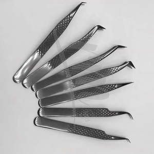 RMIRainbow Gold Pince à cils incurvée en acier inoxydable de qualité allemande 90/75 degrés Volume incliné 90 75 degrés Pince à cils - Product Image 3