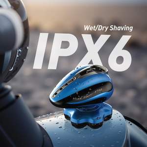 Kit de toilettage professionnel, rasoir électrique rechargeable pour hommes, rasoir pour la tête humide/sèche, pour cuir chevelu chauve et barbe, étanche IPX7 - Product Image 4