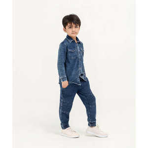 กางเกงวิ่งผ้ายีนส์เด็กผู้ชาย - Product Image 4