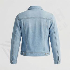Vestes en jean pour hommes en gros, hiver, devant personnalisé, manches longues, vêtements décontractés, service OEM ODM, vêtements de rue tendance - Product Image 2