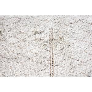 พรมวิ่งสไตล์วินเทจจากตุรกี ขนาด 2.6x13.5 ฟุต สีขาวน้ำตาลลายดอกไม้ ทำจากขนสัตว์ - Product Image 4