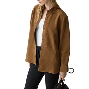 Femmes printemps tricoté coton Blouse manches longues bouton haut bureau décontracté hauts à la mode pour la vente en gros pour l'été automne fronts - Product Image 5