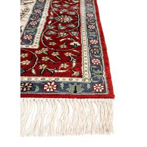 Tapis en soie noué à la main Gulmarg Ivory, motif floral, forme rectangulaire, pour la maison - Pae-4998, tapis pour chambre et salon - Product Image 4