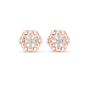 Boucles d'oreilles en diamant de laboratoire pour femmes, 0,176 CT, clarté VVS-VS EF, or 18 carats, 14 carats, 10 carats et argent 925, rose, jaune, blanc - Product Image 4