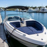Tissu d'ameublement en oléfine de qualité marine, imperméable, résistant aux UV, en polypropylène, pour sièges de bateau, meubles de ponton, coussins