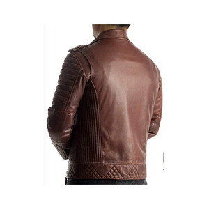 Chaqueta de cuero de vaca de alta calidad 2023 para hombre, chaqueta de cuero de Color personalizado 100% para hombre, producto a la venta - Product Image 2