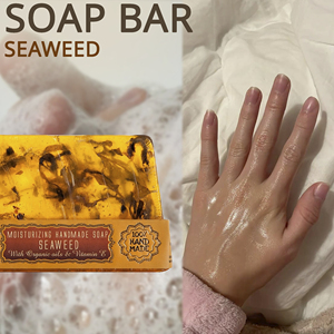 Jabón Artesanal de Terapia Mineral Marina con Algas Marinas 80g, Extracto de Algas, Cuidado Profundo de la Piel, Colección Premium para Baño - Product Image 3