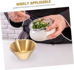 Cuenco de acero inoxidable dorado decorativo moderno respetuoso con el medio ambiente personalizado para viajes - Product Image 5