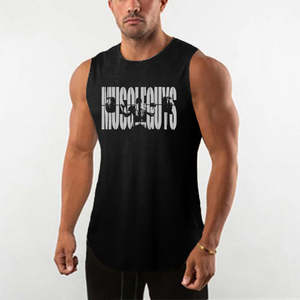 Camiseta informal sin mangas de punto de verano de alta calidad para hombre, camiseta de malla para culturismo, camiseta muscular sin mangas ajustada - Product Image 2