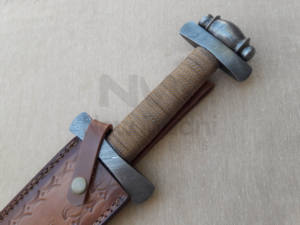 DAMAS FAIT À LA MAIN DOUBLE ABAT WRAP FIL POIGNÉE VIKING ÉPÉE NMT-2515 - Product Image 5