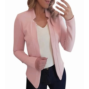 New Cross-Border Women's Wear, Pure Color Small Suit Cardigan Formal <b>Jacket</b> - Product Image 3