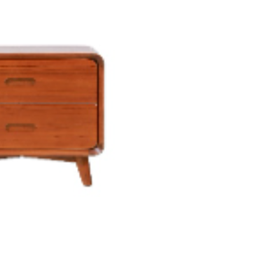 Aparador de Madera Hecho a Mano con Dos Cajones con Acabado Natural para Decoración del Hogar, Madera de Caoba - Product Image 6