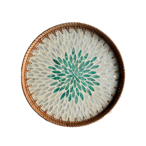 Plateau Décoratif En Rotin Forme Pas Cher En Gros Qualité Fabriqué À La Main Vintage Type De Service 4 Fait Vietnam Cenvinex RT04 Personnalisé - Product Image 5