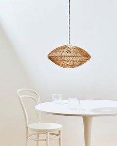 Wholesale Artisanal Rattan Pendant Lampshade Handmade <b>Wicker</b> <b>Ceiling</b> <b>Light</b> Shade Airy Weave Design Natural Home Lighting Decor - Product Image 3