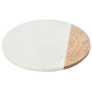 Tabla de quesos de mármol y madera, tabla de cortar con logotipo personalizado de forma cuadrada, rebanadora de queso de diseño maravilloso, última llegada - Product Image 2