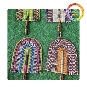 Éventail à main en jonc de mer naturel | pour tenture murale thème Boho ou décor tropical | Origine Viet Nam - Product Image 4