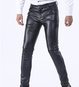 Genuine Sheep Skin Black <b>Leather</b> <b>Pants</b> <b>Mens</b> Real <b>Leather</b> <b>Pants</b> Skin Fit Skinny Fit Personalized <b>Leather</b> <b>Pants</b> for <b>Men</b> With OEM - Product Image 3