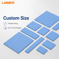 Plaque en silicone thermiquement conductrice à faible résistance thermique du fabricant avec épaisseur personnalisée