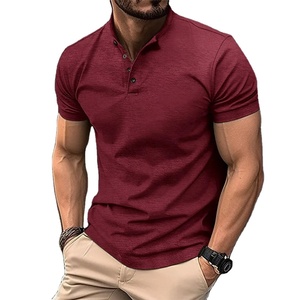 <span class=keywords><strong>Polo</strong></span>-Shirts für Männer Herren <span class=keywords><strong>Casual</strong></span> Sports Polos hirt Sommer Button-up Henry Kragen T-<span class=keywords><strong>Shirt</strong></span> Mode städtischen Kurzarm pullover - Product Image 1