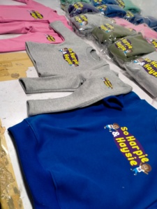 Venta caliente invierno hombres adultos sudor traje 100% algodón moda a prueba de viento transpirable alta calidad serigrafía cómoda - Product Image 2