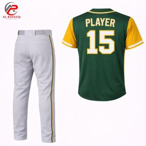 Ensemble d'uniformes de baseball unisexe pour adultes personnalisé, respirant, options de taille plus, avec logo brodé en 3D sur le devant - Product Image 2