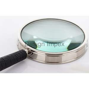 แว่นขยายแบบมือจับหนังสีดำอุปกรณ์แบบมีแว่นขยาย - Product Image 2