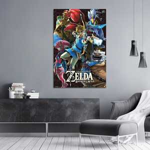 Affiche sur toile de style moderne The Legend of Zelda Breath of the Wild pour décoration murale - Product Image 1