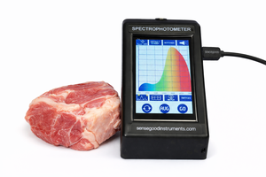 Espectrofotómetro Portátil a Color para la Evaluación de la Frescura de Carne y Pescado, Colorímetro CIE Lab con Ajuste Automático - Product Image 2