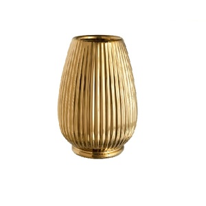 Vases à fleurs de qualité supérieure en or avec marque privée, couleur personnalisée pour la décoration de la maison et des mariages, prix de gros - Product Image 1
