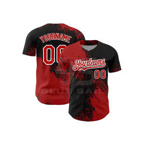 Jersey de béisbol Premium para equipos deportivos Tela de malla de poliéster ligera Jersey de béisbol clásico - Product Image 4