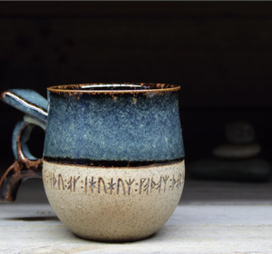 Tall Swedish Style Handmade Pottery <b>Mug</b>. Made to Order. Couples Gift, Christmas Gifts - Product Image 1