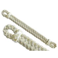 Cordon de macramé personnalisé bleu roi et or, torsadé à 3 brins, enduit, haute ténacité, pour uniforme de cérémonie