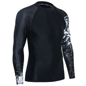 OEM Rash Guard unisexe pour adulte, respirant et écologique, disponible dans toutes les couleurs, personnalisez votre propre logo, manches longues sublimées - Product Image 2