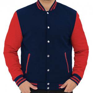 High-Quality Unisex Varsity <b>Jackets</b> with Wool Body and <b>Leather</b> Sleeves Available in Different Color Combinations and Sizes - Product Image 1