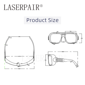 <span class=keywords><strong>Gafas</strong></span> de Seguridad Láser Q-Switched ND:YAG 532nm 1064nm OD5+ con Certificación CE EN207 - Product Image 2
