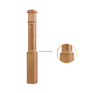 Top Product Newels 4091FP Boîte en caoutchouc solide Newel avec détails à écran plat Pièces d'escalier élégantes pour tout escalier d'EFS - Product Image 5