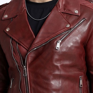 Recién llegado, entrega rápida, chaqueta de cuero para hombre, estilo callejero, ropa para exteriores, chaqueta de cuero de motorista transpirable para hombre - Product Image 6