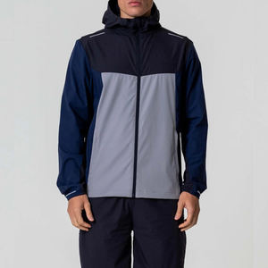 Ensemble survêtement softshell léger pour homme de haute qualité, avec logo personnalisé, 2 pièces, polyester, coupe-vent - Product Image 1