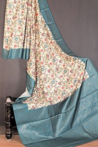 Saree de créateur Avec bordure tissée et belle impression avec de beaux petits zari butti travailler tout saree - Product Image 5