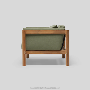 Sillas de Jardín, 110x88x77, Hechas de Madera Antigua de Calidad a un Precio Accesible con Asientos de Espuma Gruesa - Product Image 3