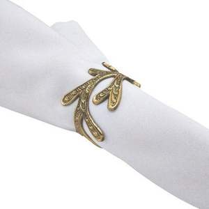 Ensemble d'anneaux de serviette en fer élégants - Décoration de table de luxe pour mariage Durable Écologique Fonctionnel Élégant Porte-serviettes - Product Image 6