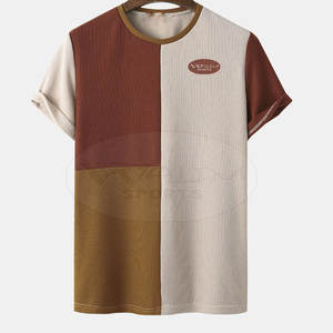 Superventas Contraste de color Hombres Camisetas Venta caliente Tallas grandes Hombres Camisetas Street Wear Hombres Camisetas - Product Image 1