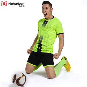 Maillots de football pour hommes adultes 2023, ensembles uniformes, manches courtes, coton/polyester, couleurs et motifs personnalisables - Product Image 5