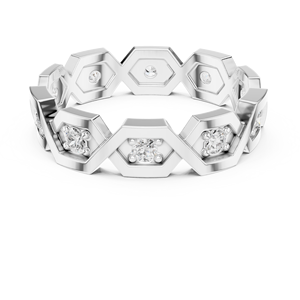 Bague de nom de couronne personnalisée 14K pour elle - Product Image 5