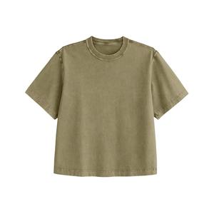 200GSM ligero OEM 100% algodón de gran tamaño DTF diseño personalizado impreso gráfico camiseta moda americana urbana ropa informal - Product Image 4