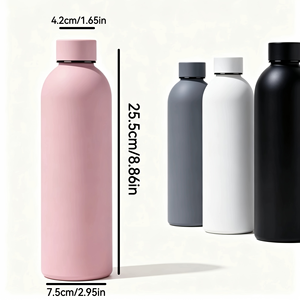 CL 500ml Stainless Steel Vacuum Insulated Water <b>Bottle</b> Leakproof Matte <b>Thermos</b> Flask for Travel Sports Office - Product Image 2