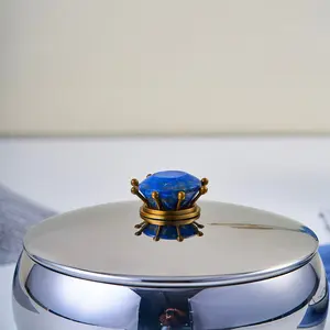 Bol de service zen asiatique en acier inoxydable poli Royal Lapiz, taille moyenne - Product Image 5