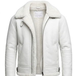 Veste en cuir véritable pour hommes, vente en gros, vêtements d'extérieur décontractés de qualité supérieure, veste tendance, fournisseur direct d'usine OEM ODM - Product Image 4